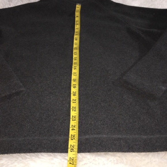 The North Face Mens Pullover Jacket Polartec Fleece Dark Gray Beige Medium - Picture 10 of 12